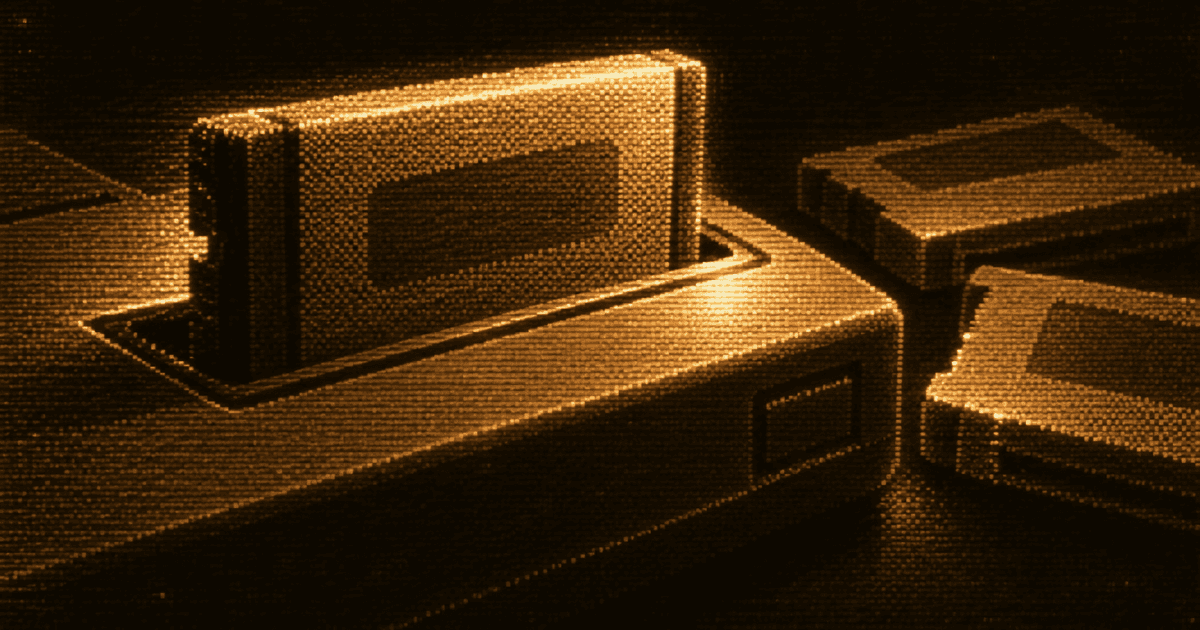 Close-up of a generic retro game console with one cartridge loaded and several others nearby.